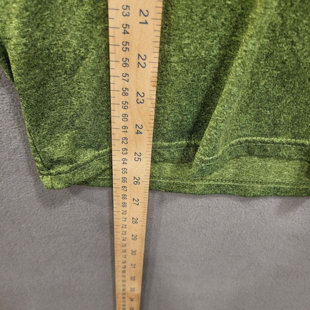 Champion Crewneck Short Sleeve T-Shirt Men's Size Large Green Gym Athletic - Picture 4 of 4
